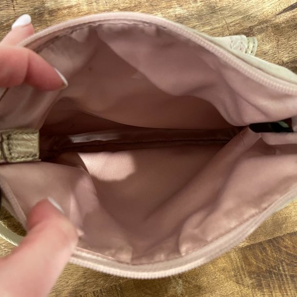 Coach Small Crossbody or Shoulder Bag - Pink & Gold Logo - Picture 3 of 4